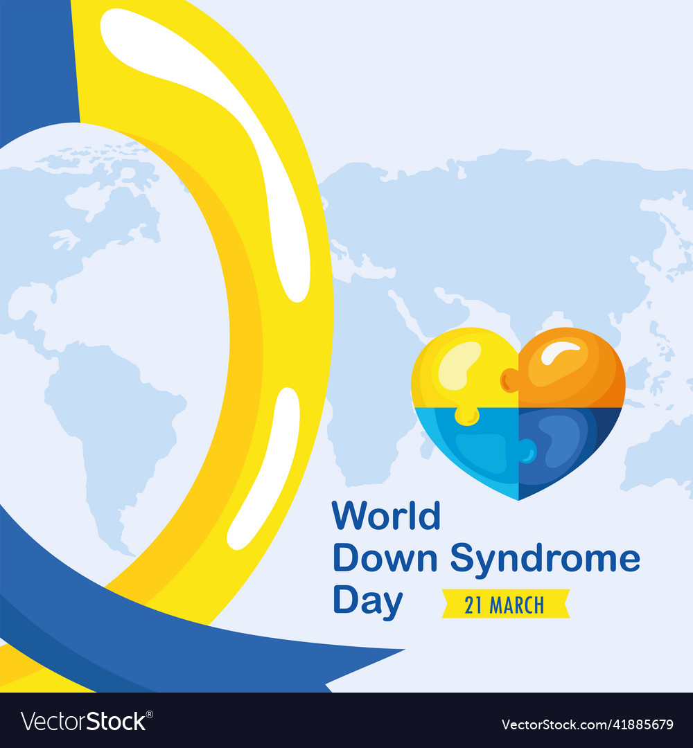 Down Syndrome Poster Royalty Free Vector Image 4452