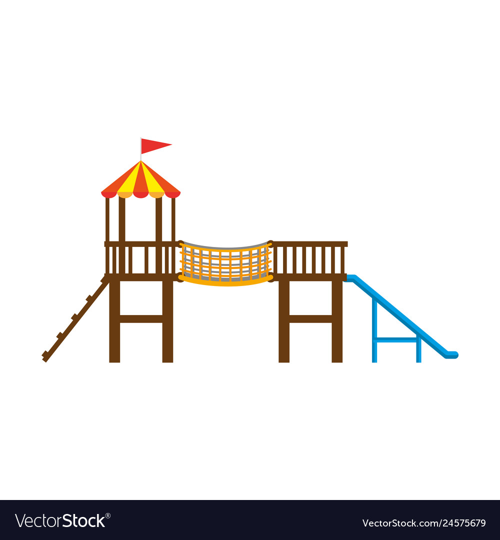 Game with tower and slide