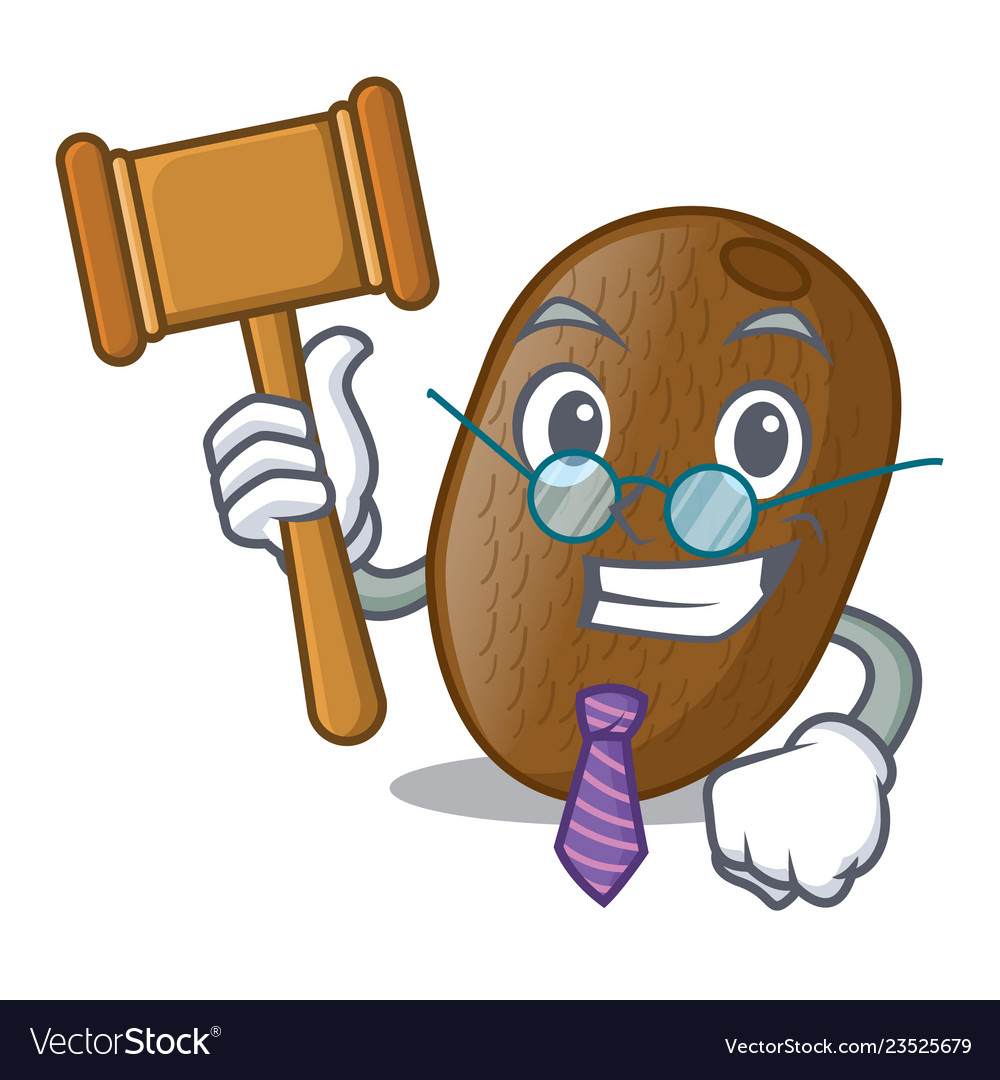 Richter Kiwifruit auf Maskottchenplatte gelegt vector image Richter Kiwifruit auf Maskottchenplatte gelegt