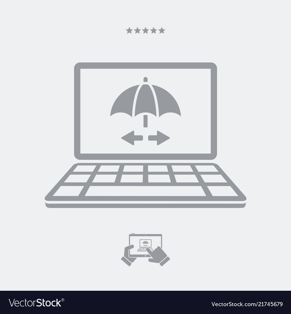 Network security system - web icon vector image Network security system - web icon