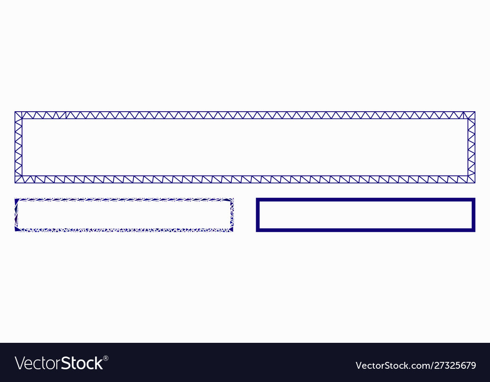 Rectangle frame mesh wire model