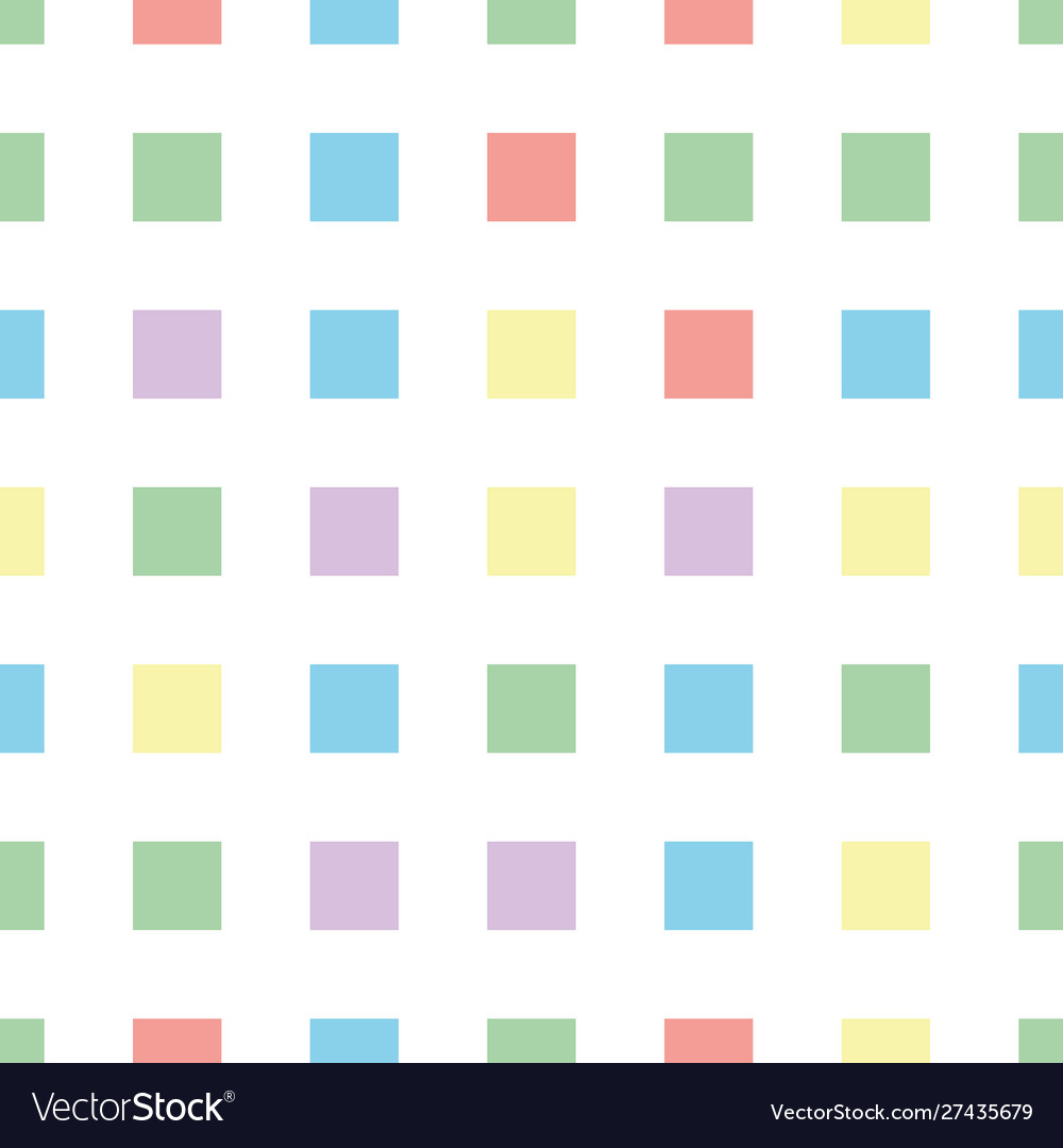 Seamless polka square pattern in different colors vector image Seamless polka square pattern in different colors