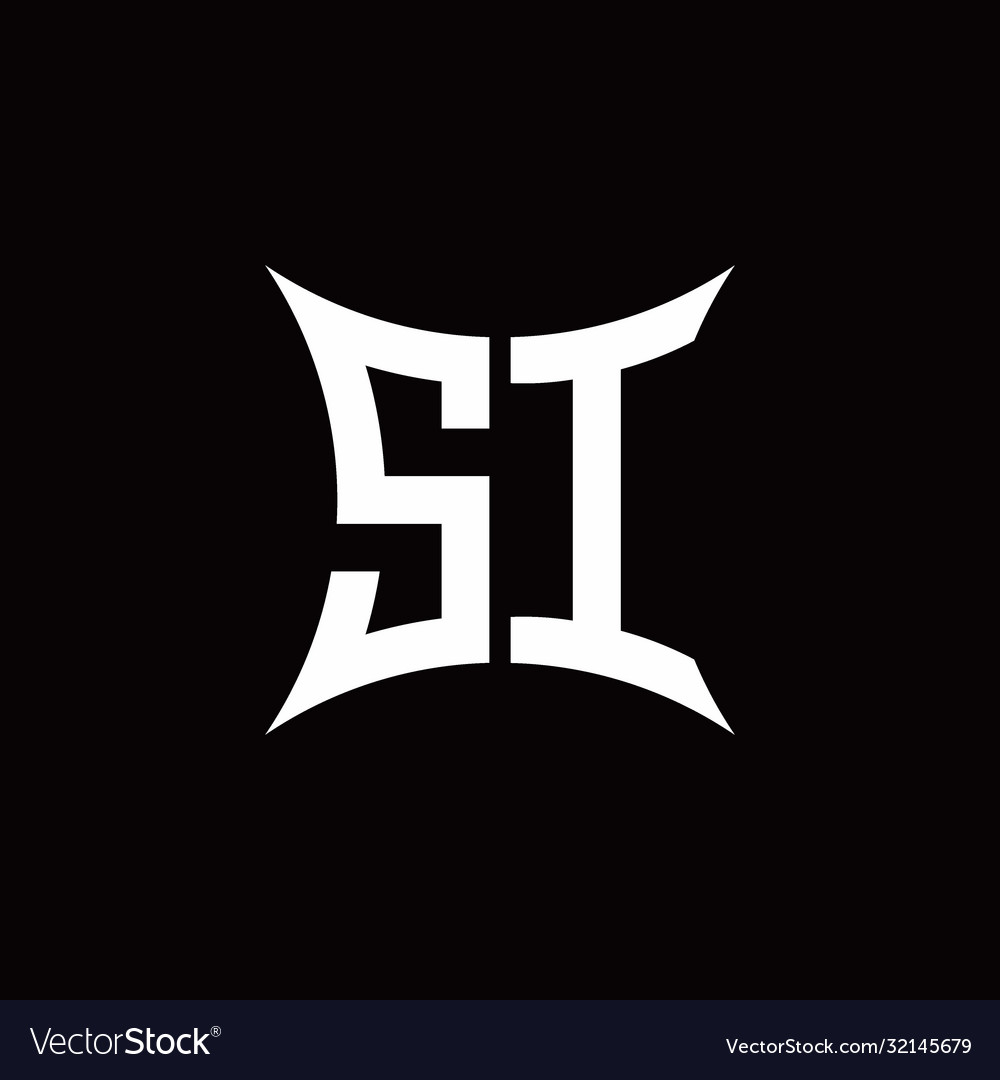 SI Monogram Logo - Sharp Shape