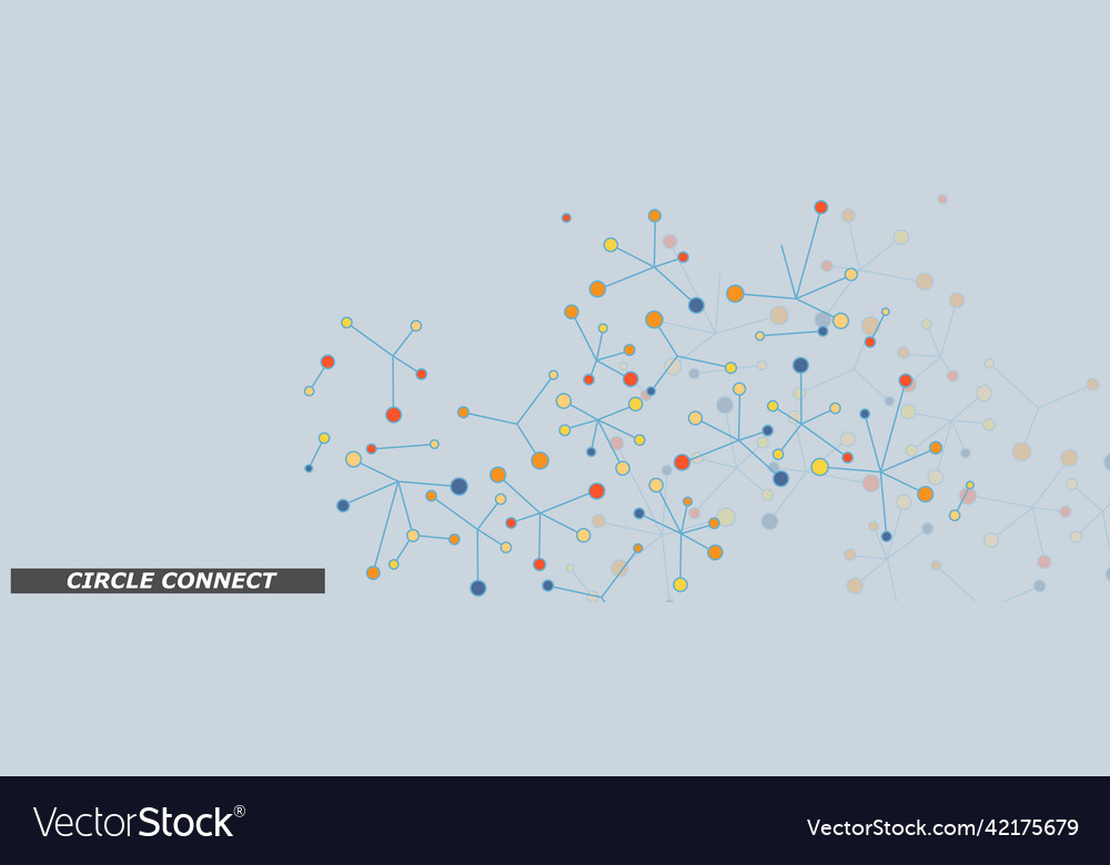 Triangle futuristic science structure for your Vector Image Triangle futuristic science structure for your