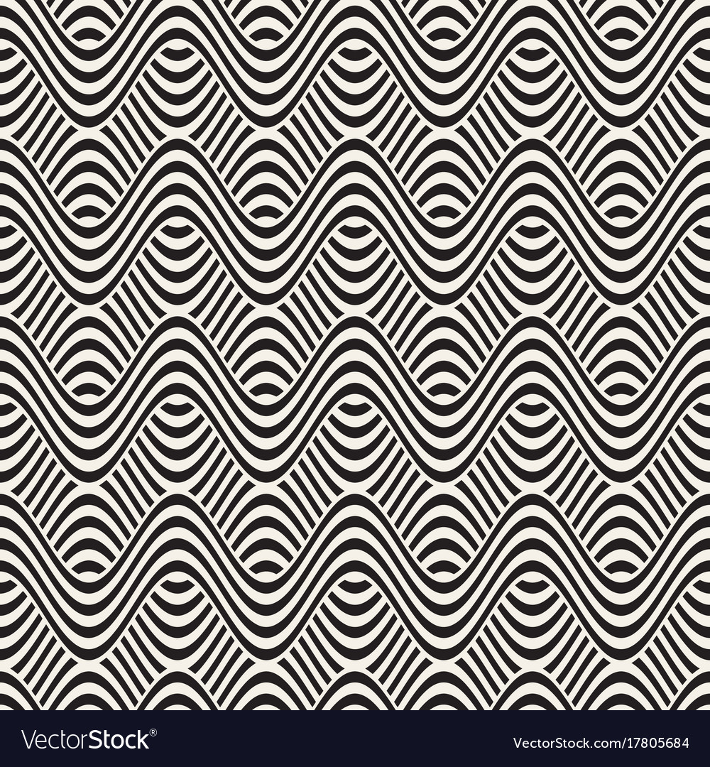 Abstract geometric pattern with wavy lines