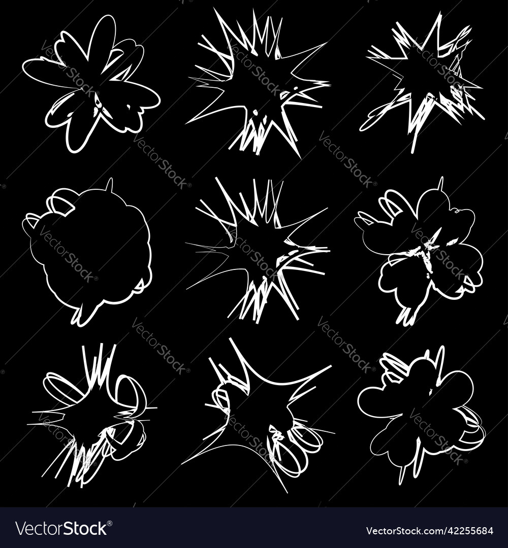 Abstract random geometric shape non figural vector image Abstract random geometric shape non figural