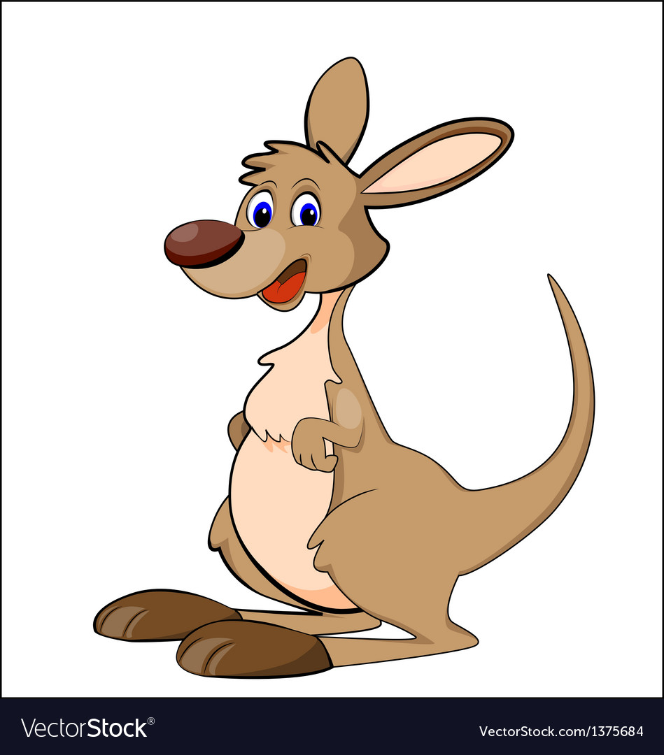 Cute kangoroo Royalty Free Vector Image - VectorStock