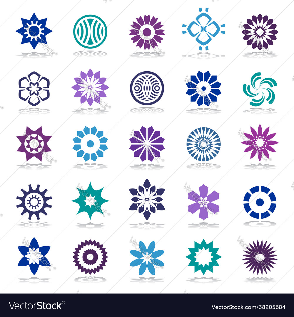 Design elements set vector image Design elements set