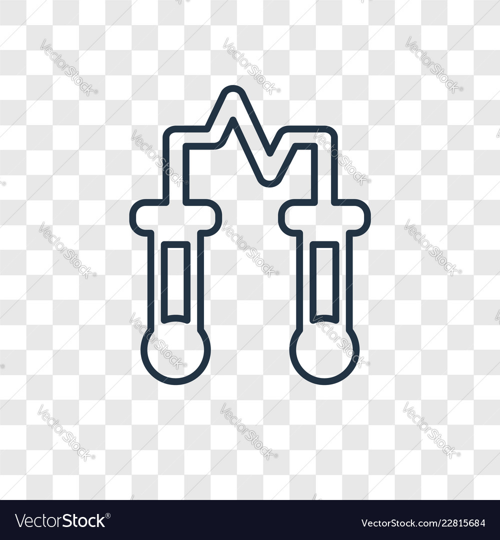 Flasks concept linear icon isolated vector image Flasks concept linear icon isolated