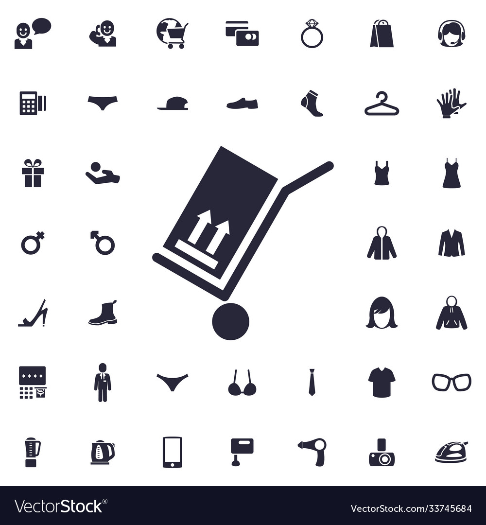 Hand cart icon