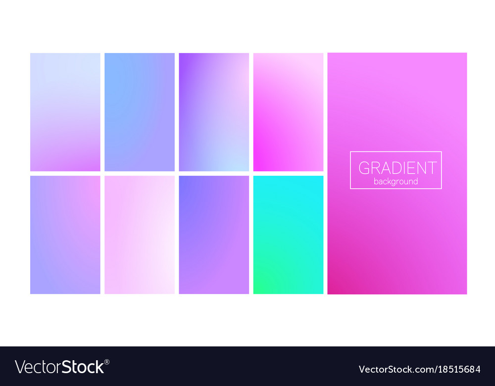 Modern gradient set abstract background