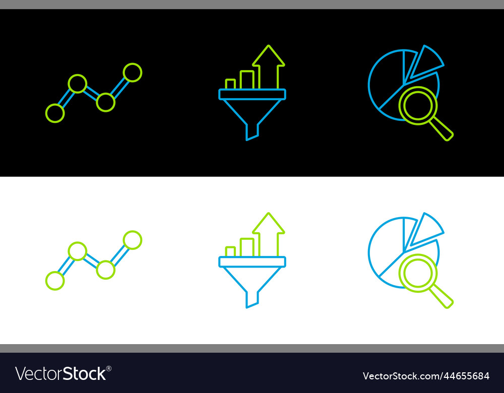 Diagramm zur Analyse der Zeilensuche vector image Diagramm zur Analyse der Zeilensuche