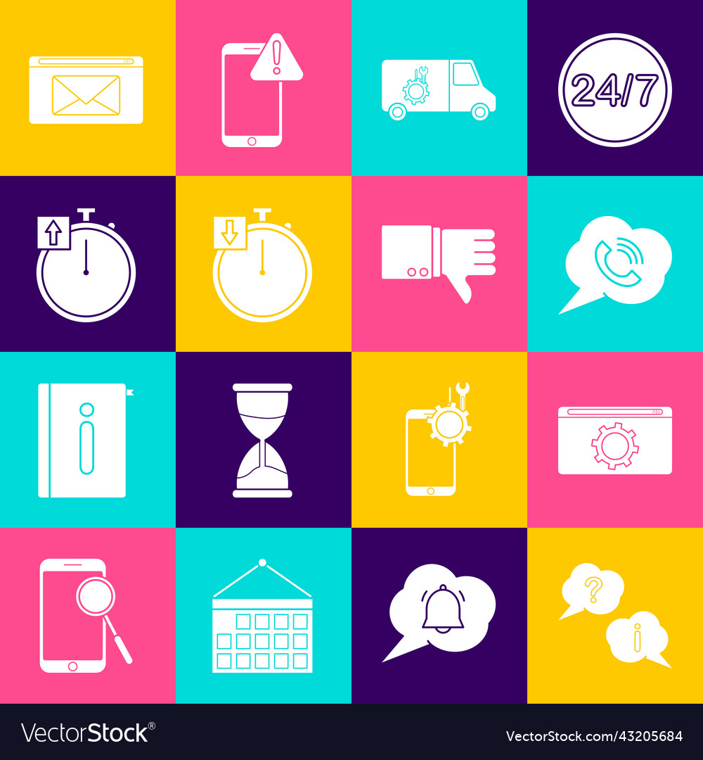 Set question and exclamation setting speech vector image Set question and exclamation setting speech