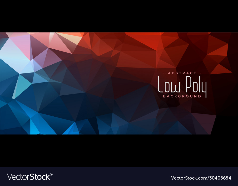 Triangular Low Poly Abstract Background