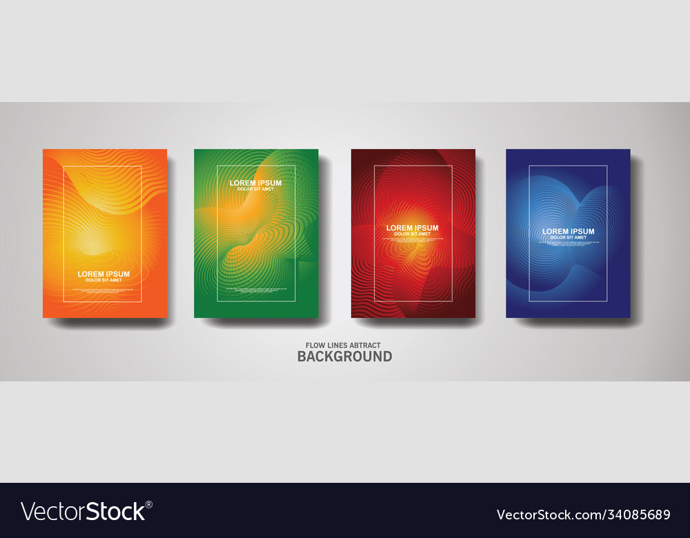 Abstract flow lines pattern background vector image Abstract flow lines pattern background