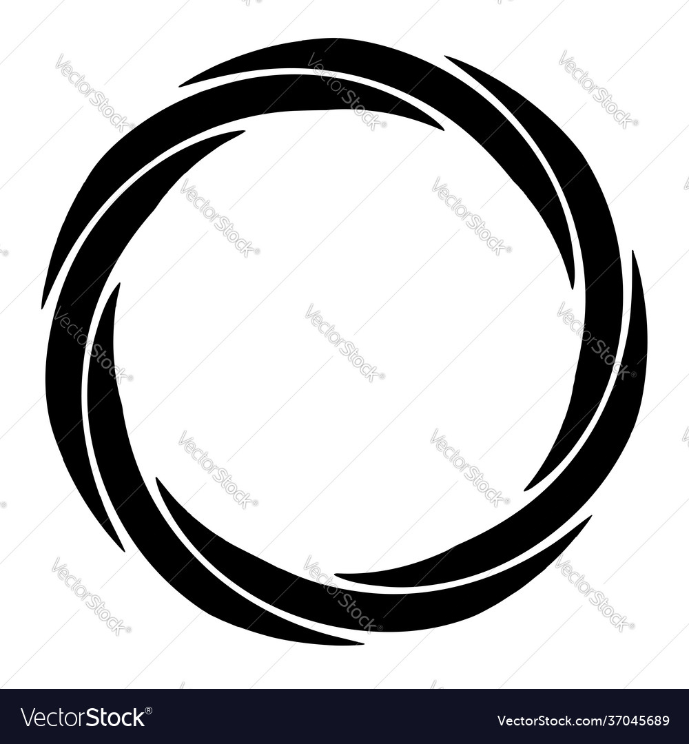 Cyclical circle helix volute element concentric Vector Image Cyclical circle helix volute element concentric