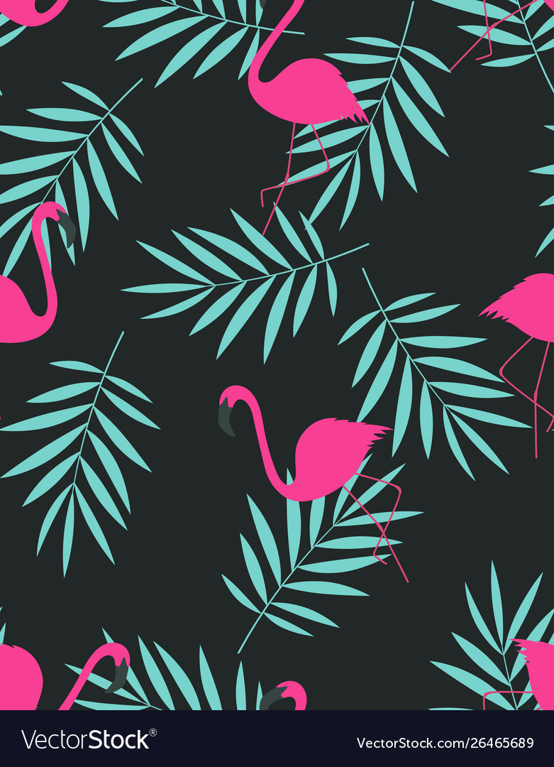 Flamingo Tropical Pattern