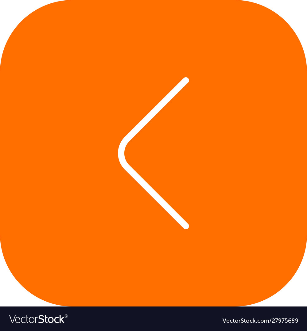 Left arrow icon with white background