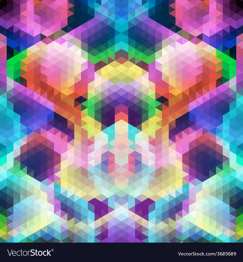 Pattern of geometric shapes triangle mosaic
