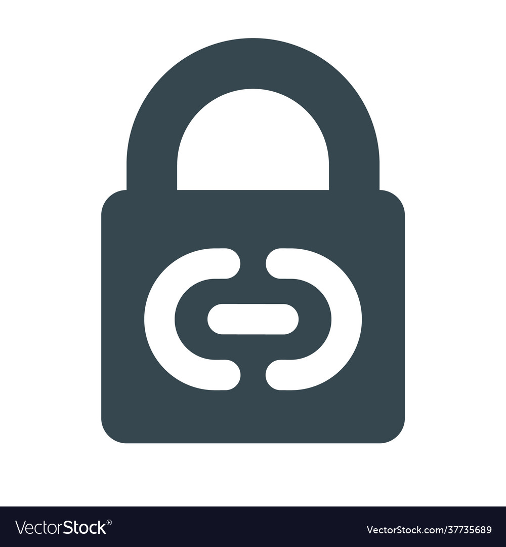 Safe link icon lock Royalty Free Vector Image - VectorStock