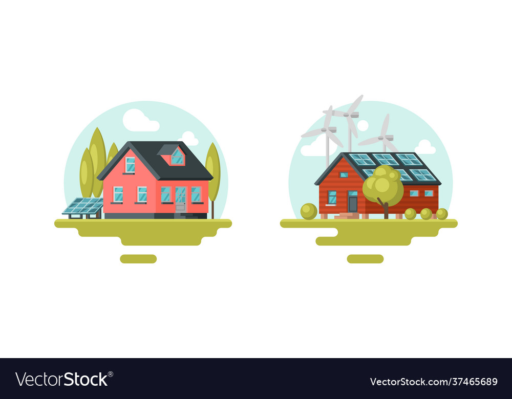 Solar battery and wind turbine providing