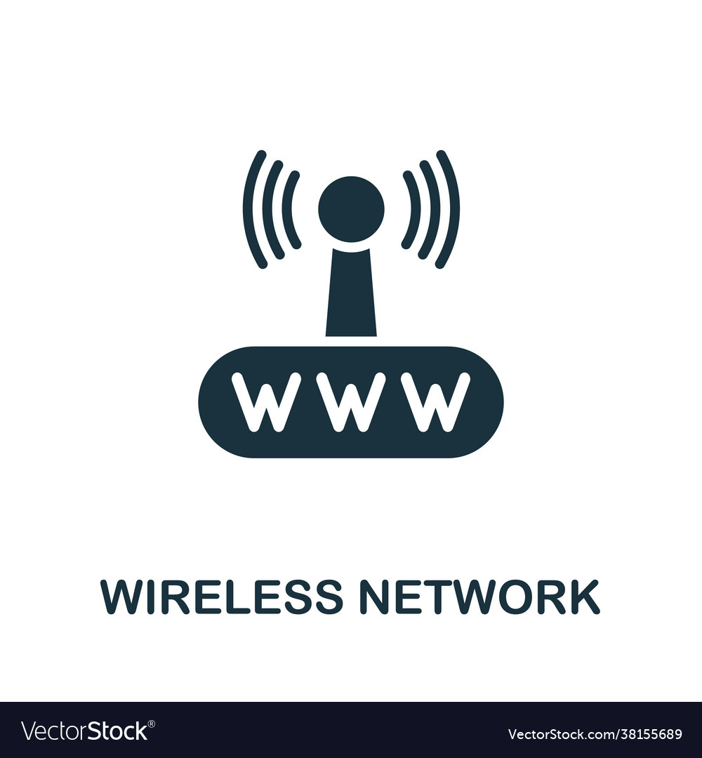 Wireless network icon simple from