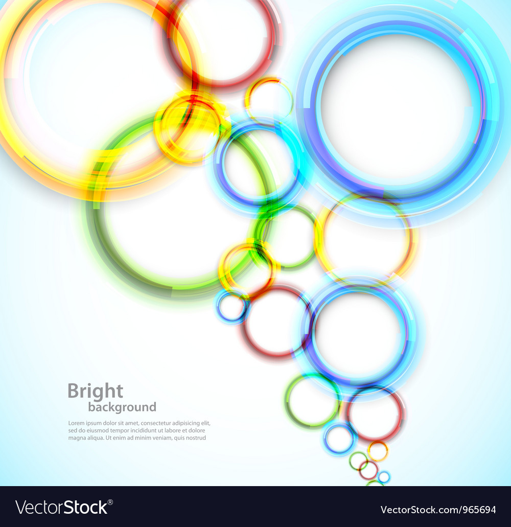 Abstract Colorful Circle Background