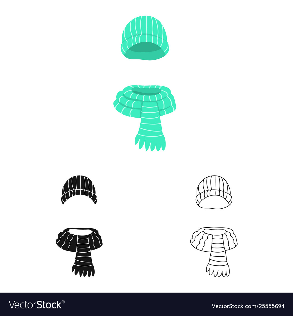 Hat and scarf logo