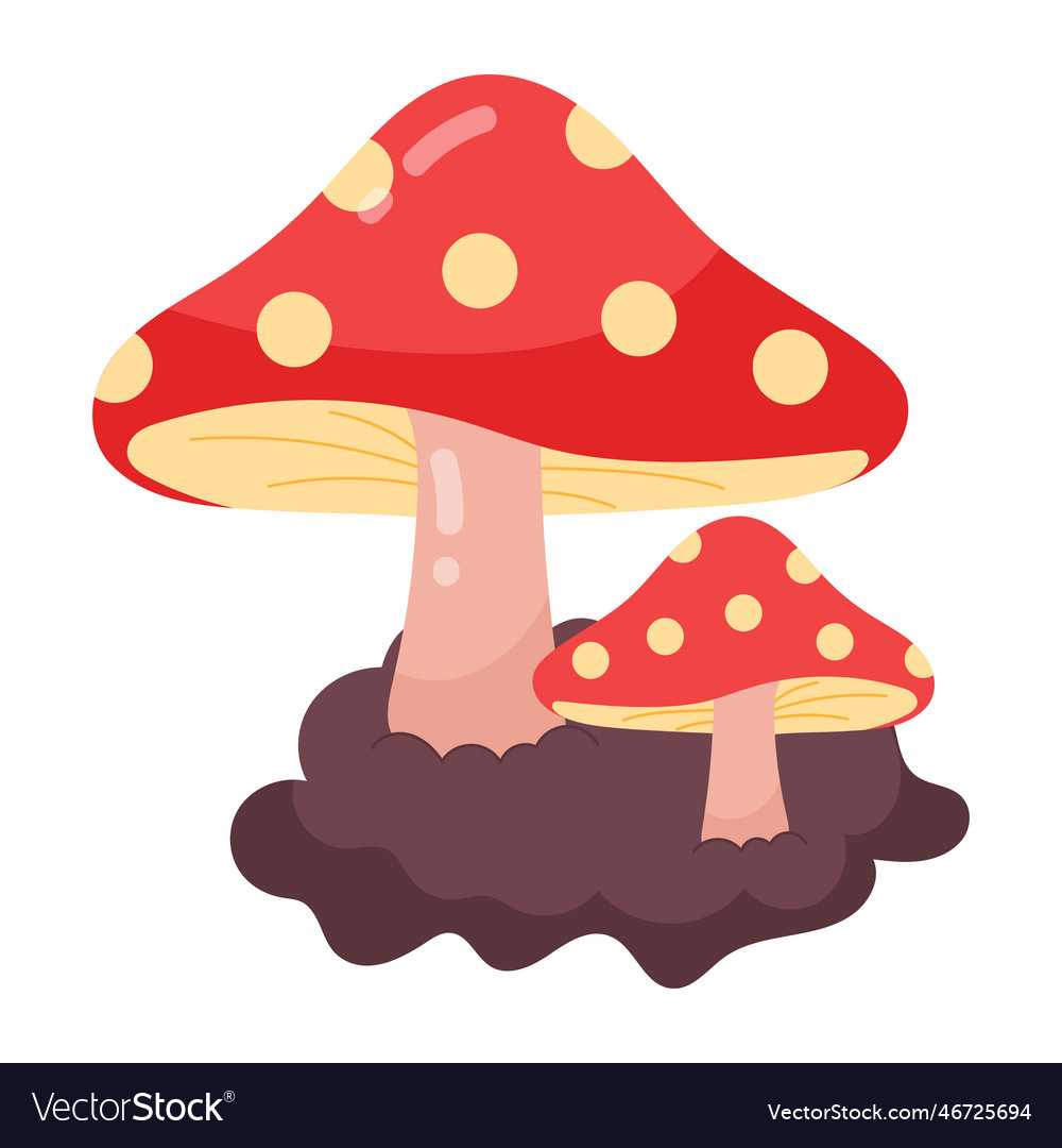 Mushrooms Royalty Free Vector Image - VectorStock