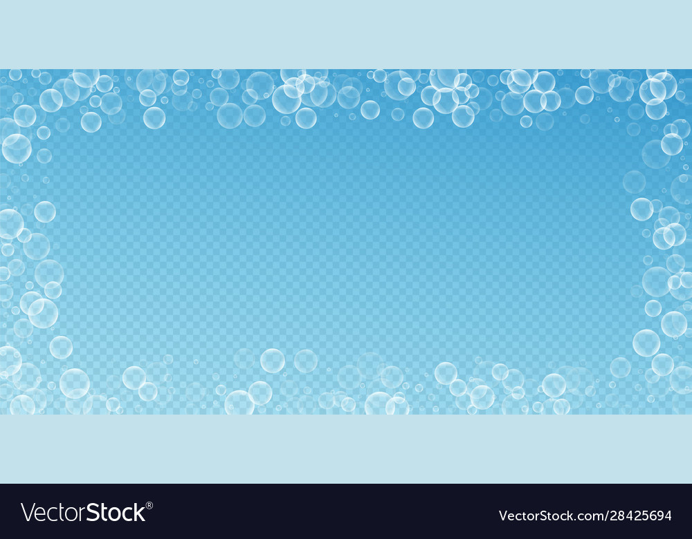 Random soap bubbles abstract background blowing b