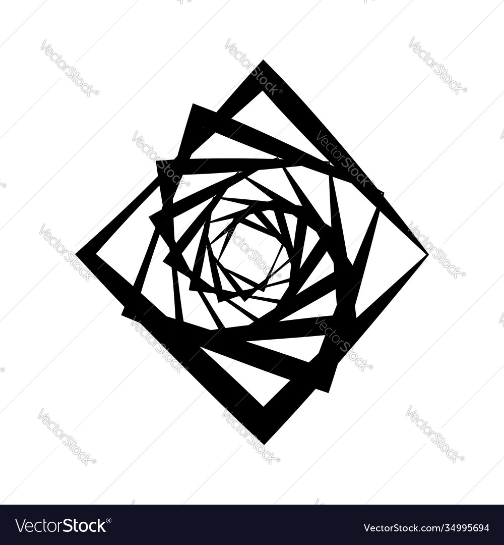 Spiral swirl twirl element set abstract vector image Spiral swirl twirl element set abstract