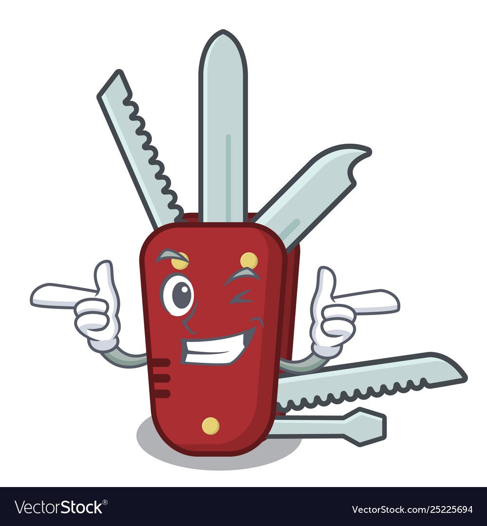 Wink penknife in a character shape