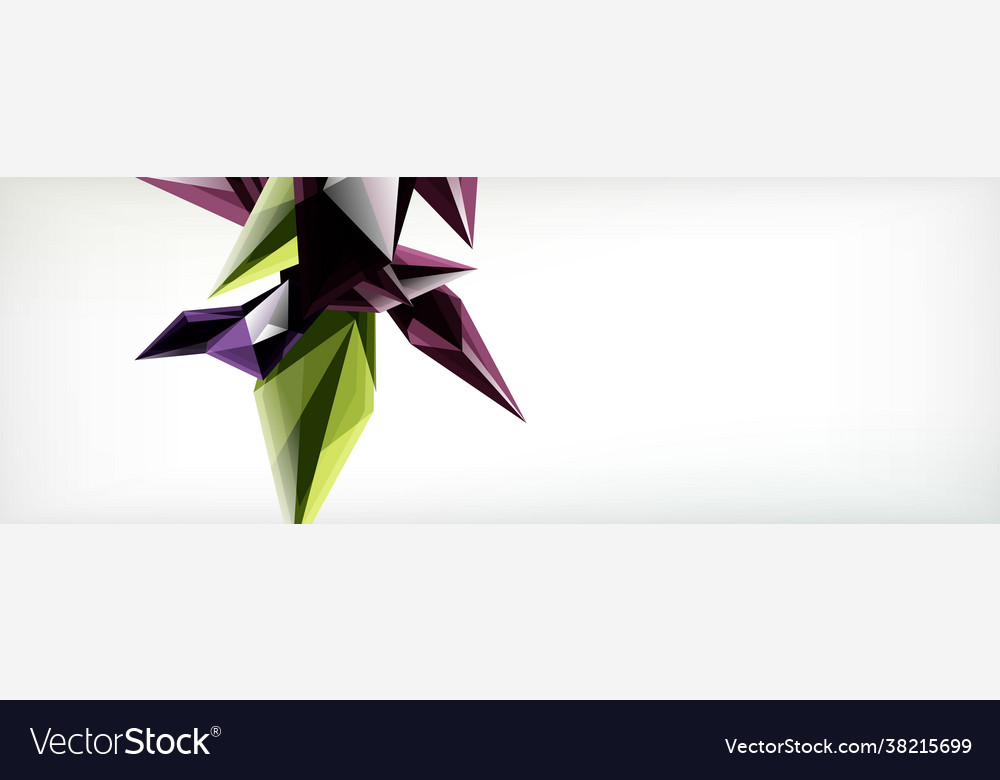3d triangles and pyramids abstract Vector Image 3d triangles and pyramids abstract