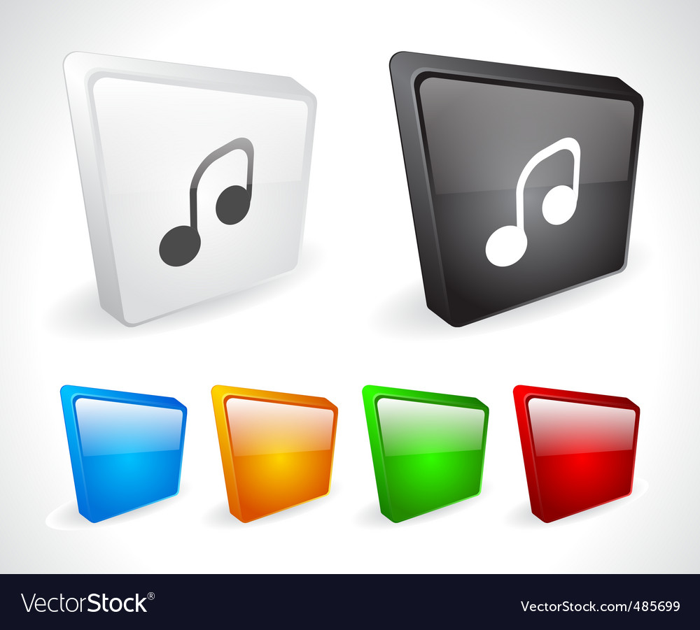 Color 3d buttons for web
