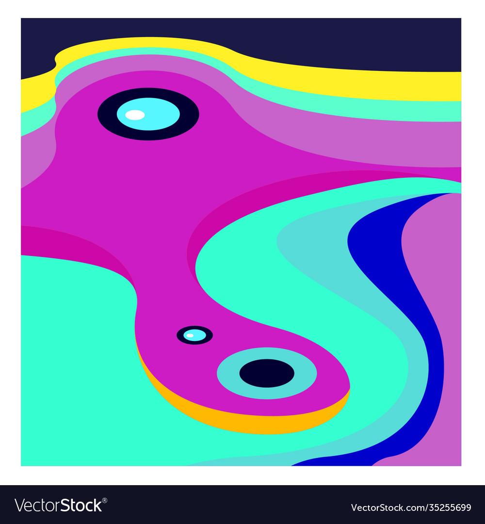 Colorful geometric and curve background pattern