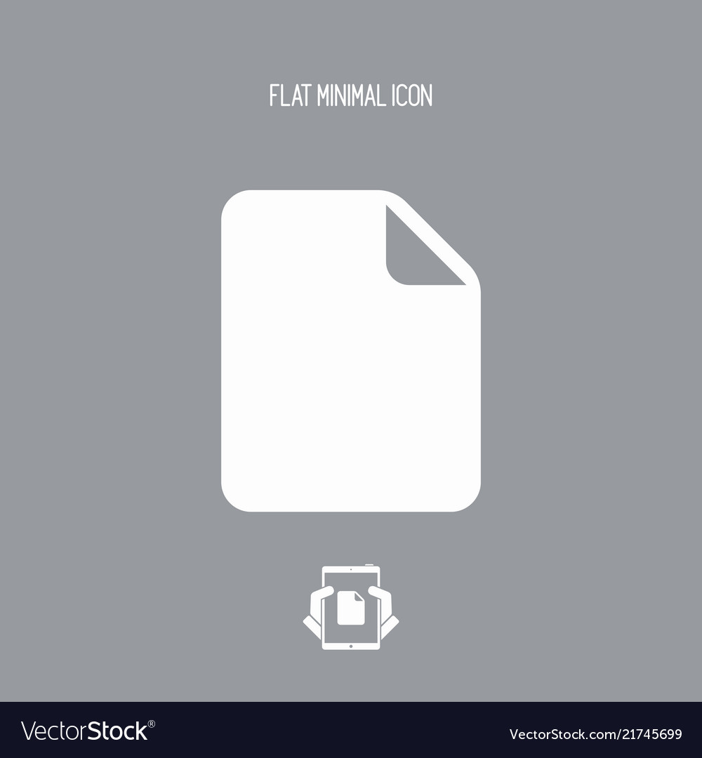 Empty new document - minimal flat icon