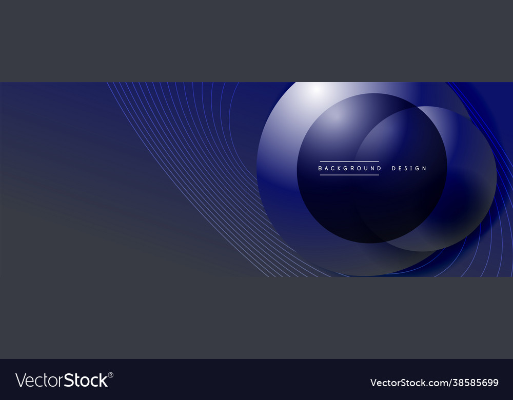 Gradient circles with shadows techno