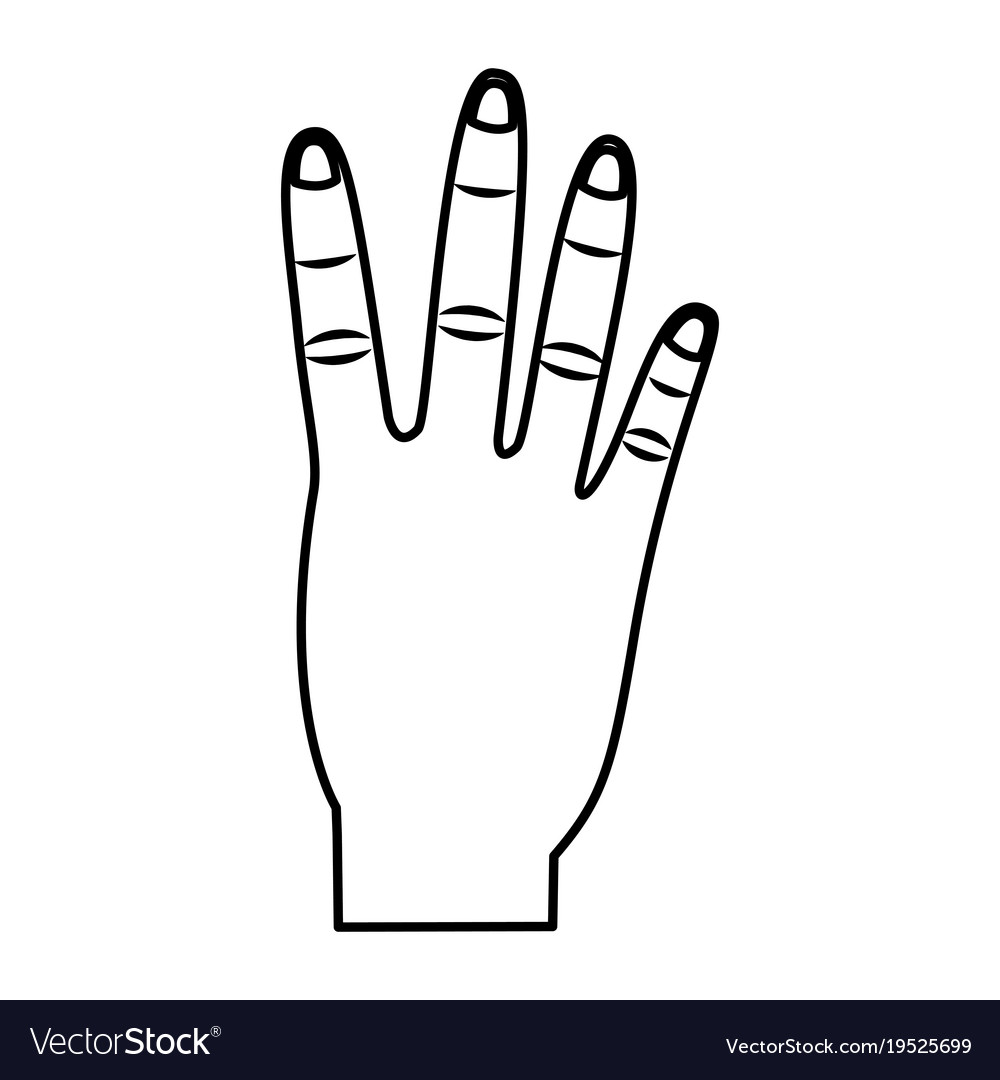 Hand gesture icon image Royalty Free Vector Image