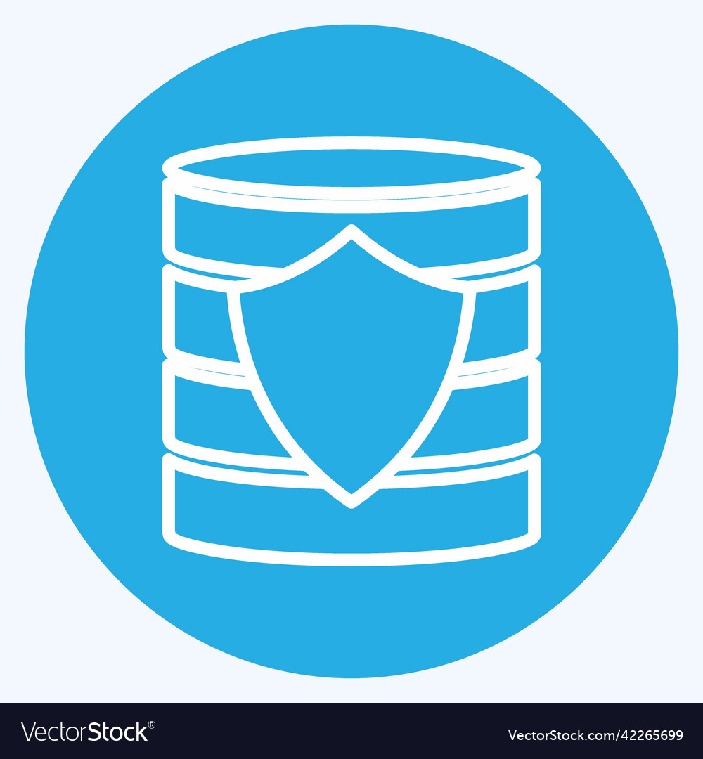 Icon secured backup suitable for data analytics Vector Image Icon secured backup suitable for data analytics