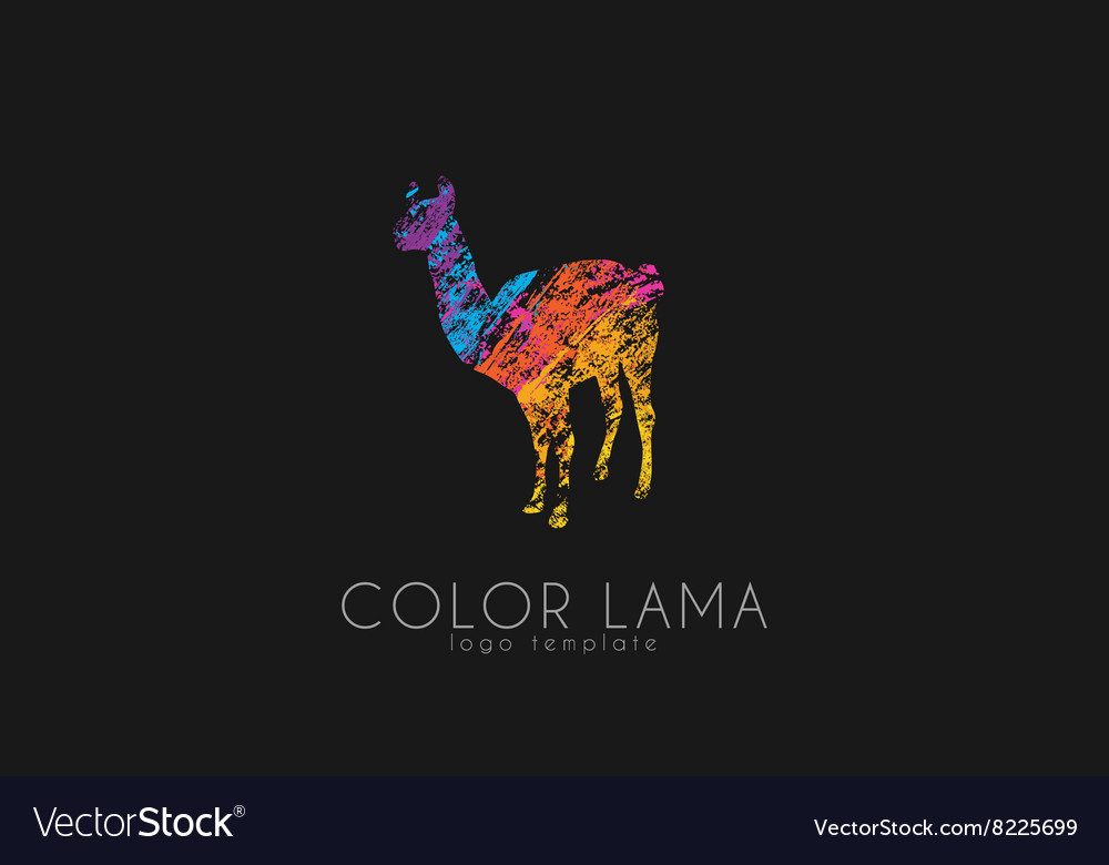 Lama logo color design creative