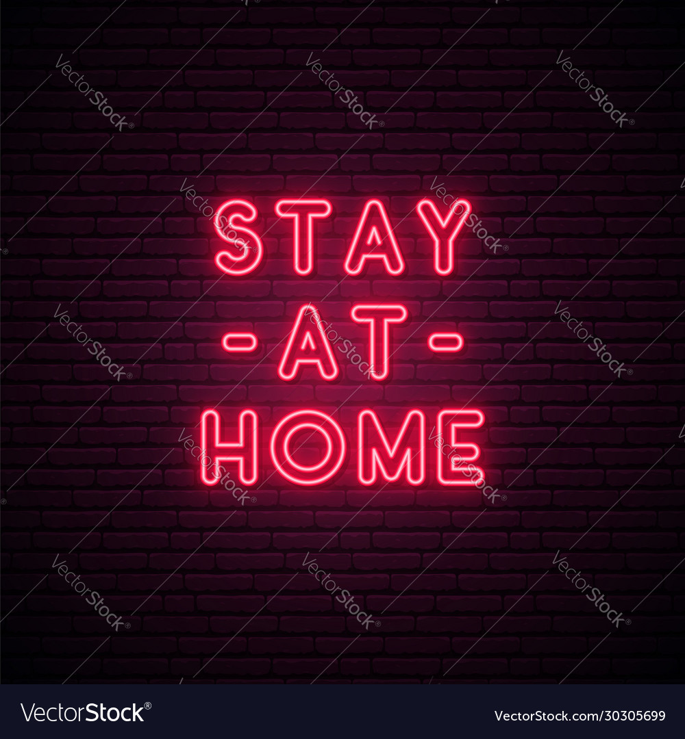 Stay At Home - Quote For Protection Royalty Free Vector