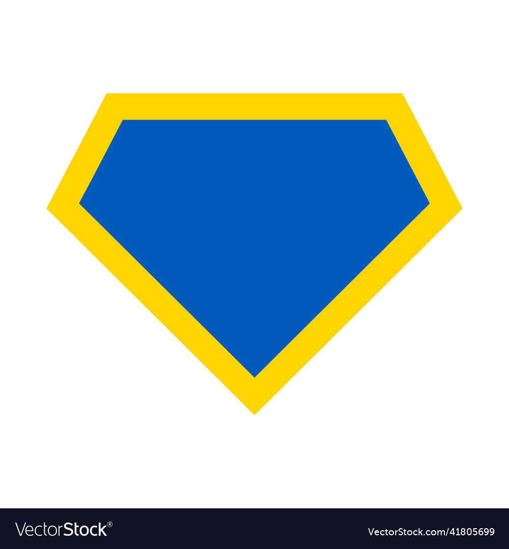 Ukraine color hero icon symbol shield isolated Vector Image