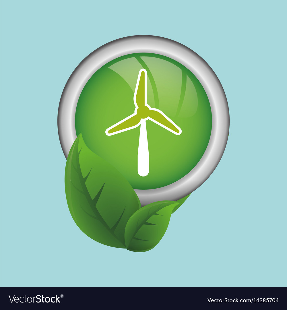 Eco design green icon isolated