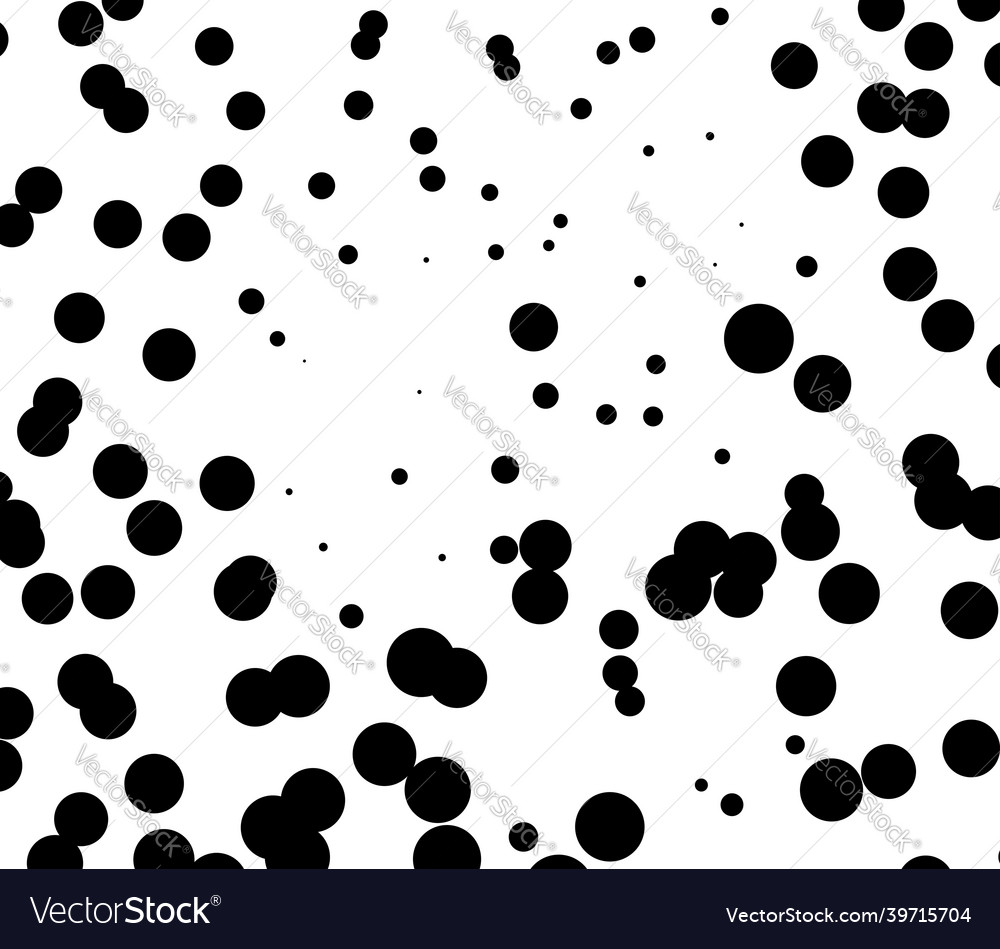 Halftone random circles dots pattern
