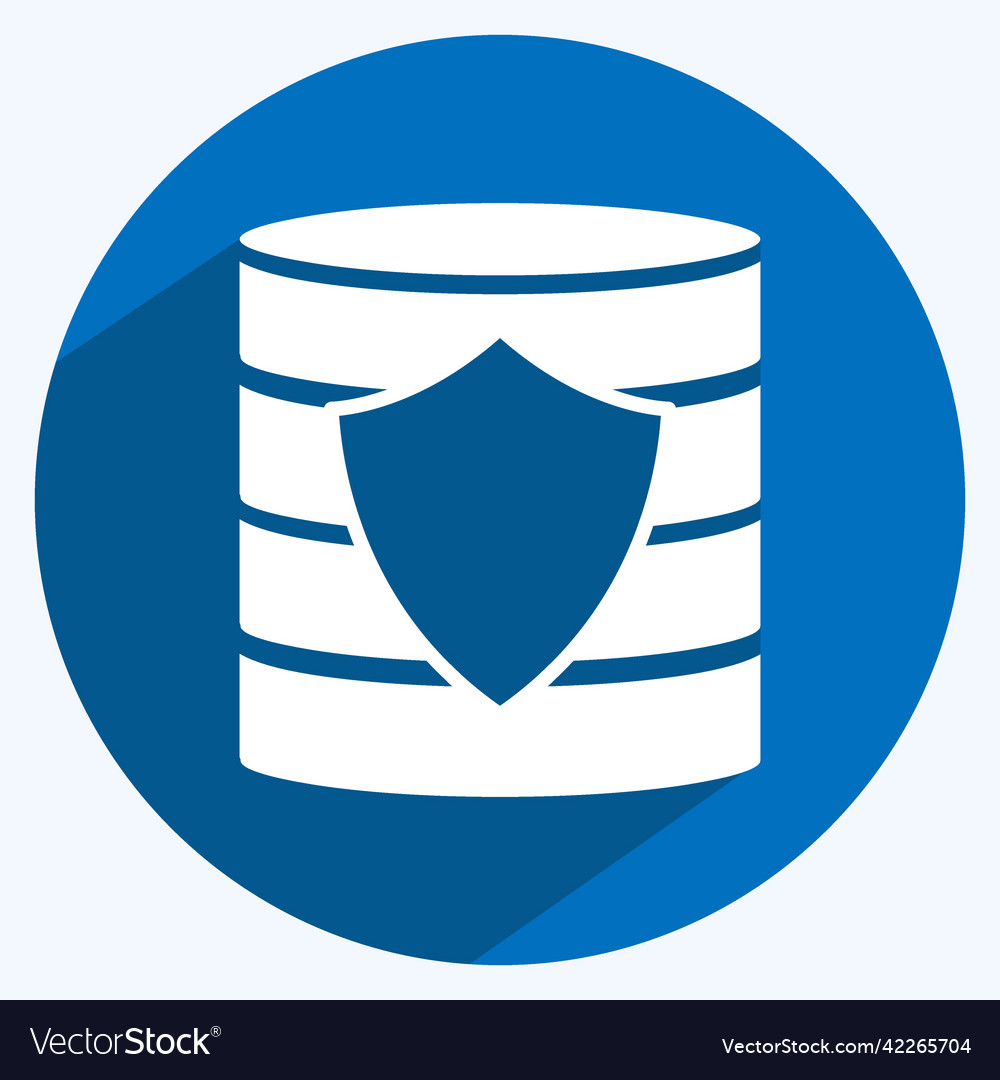 Icon secured backup suitable for data analytics vector image Icon secured backup suitable for data analytics