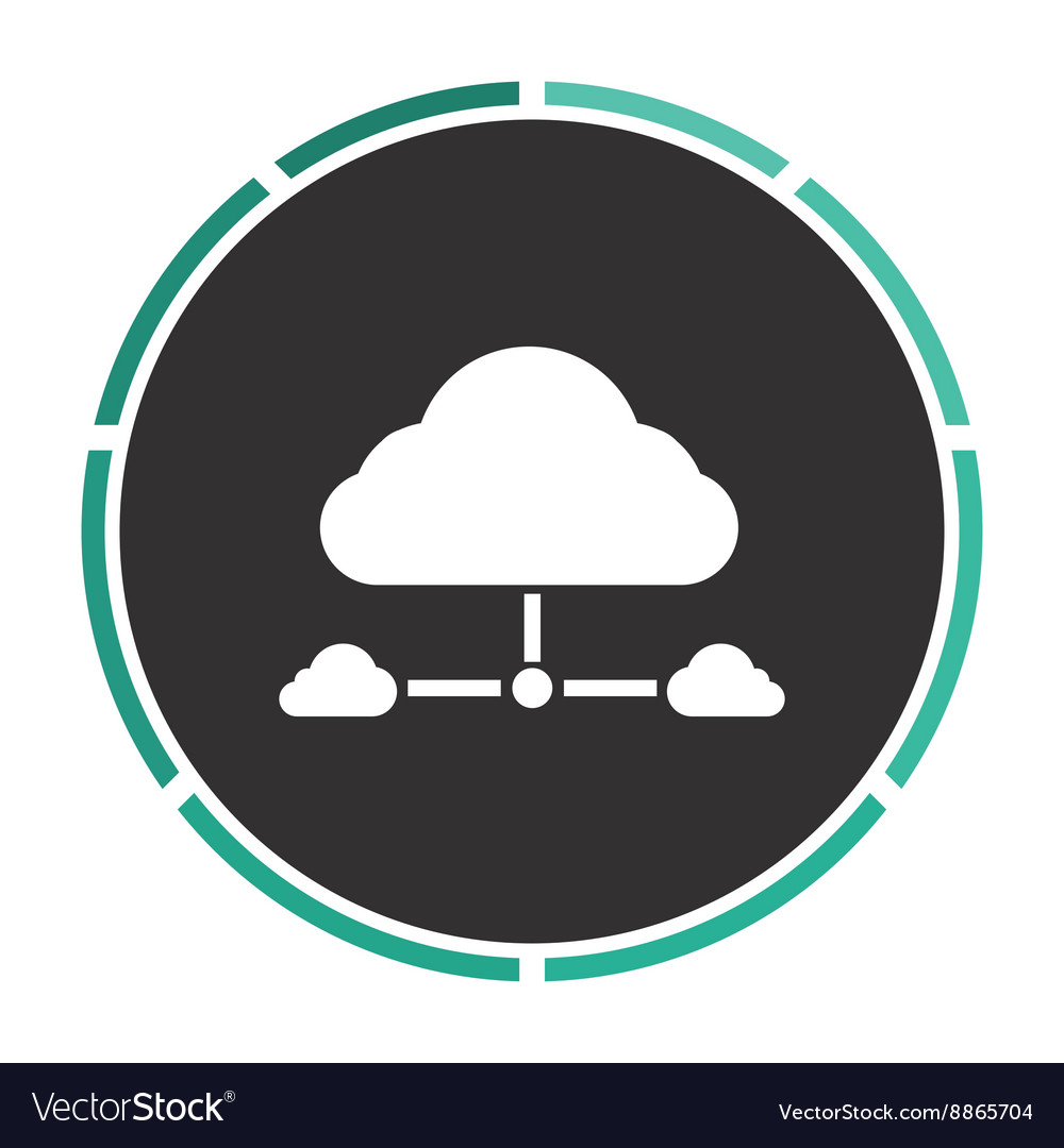 It cloud computer symbol