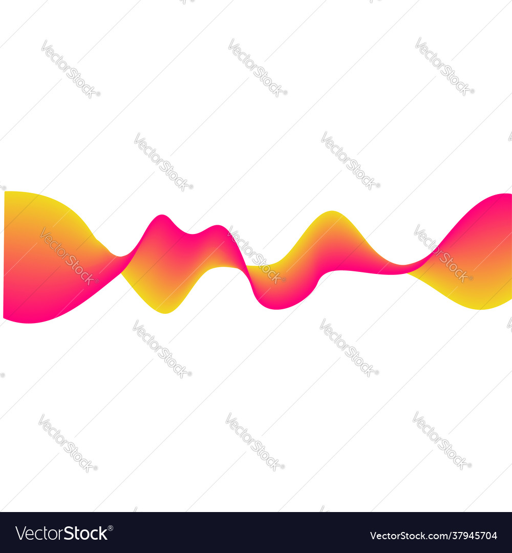 Neon flowing wave gradient abstract shapes