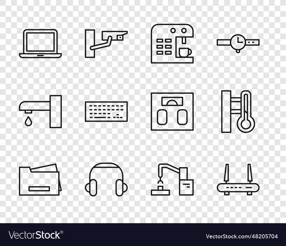 Set line printer router and wi-fi signal coffee