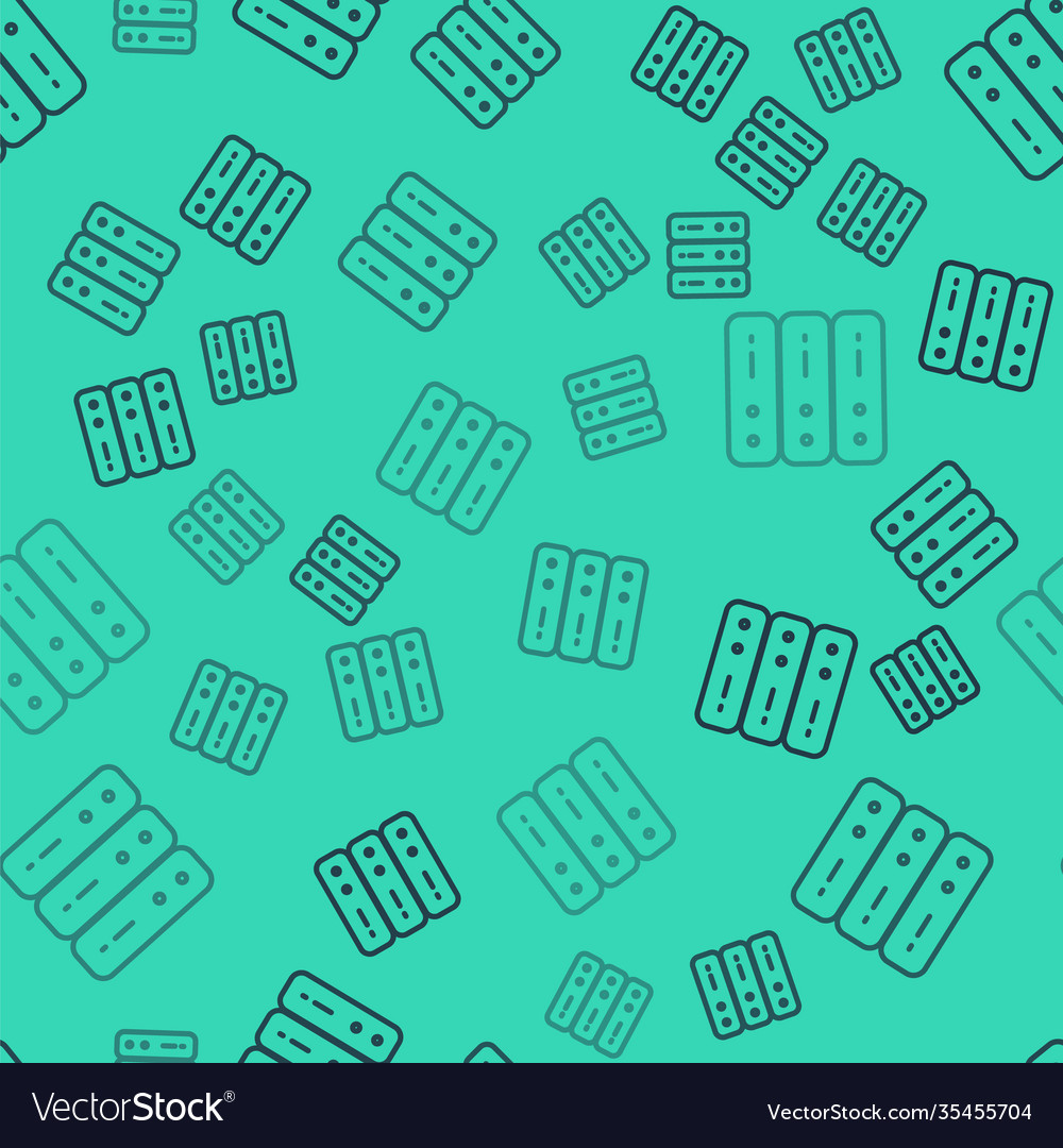 Set server data web hosting icon isolated vector image Set server data web hosting icon isolated