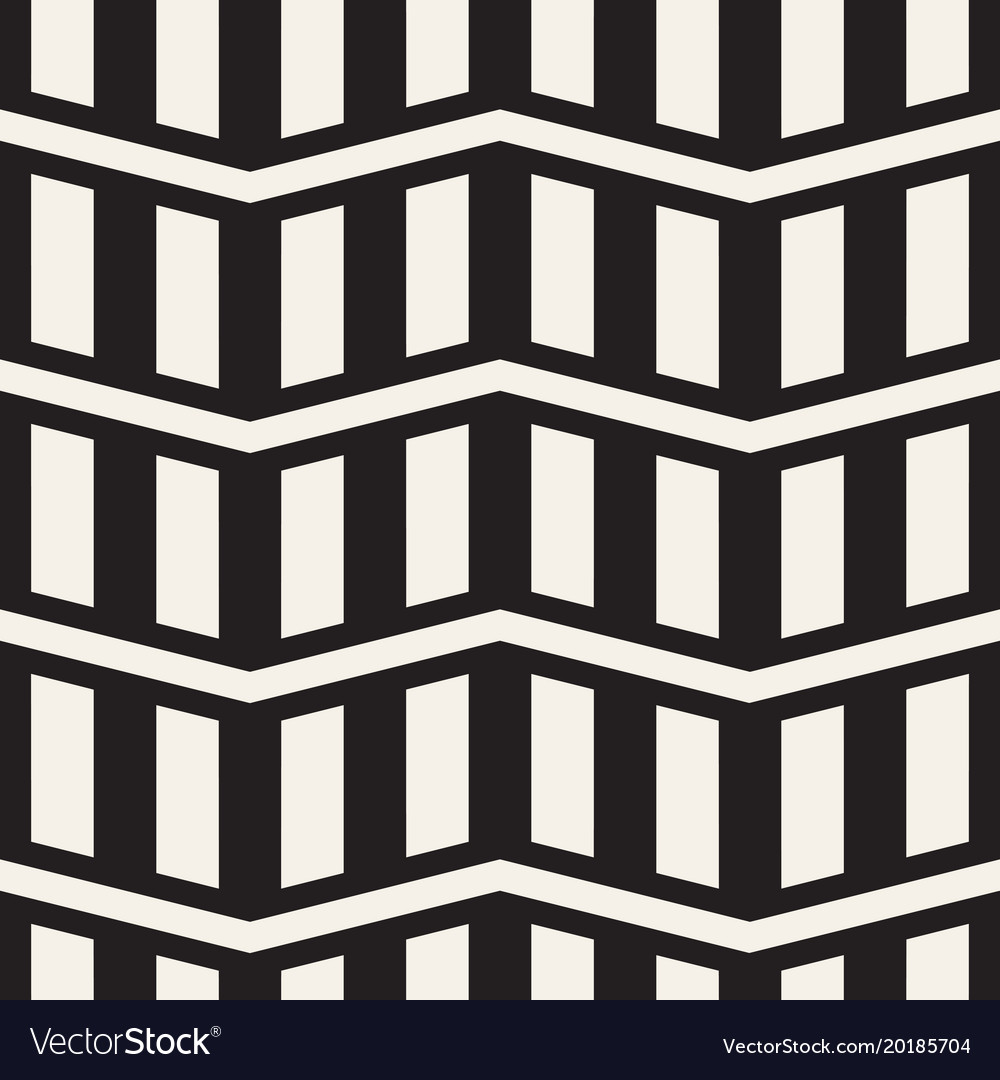 Zigzag Line Pattern - Monochrome